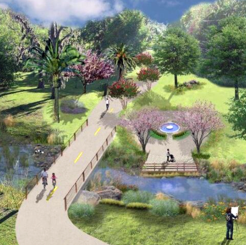 Artist concept of trail section